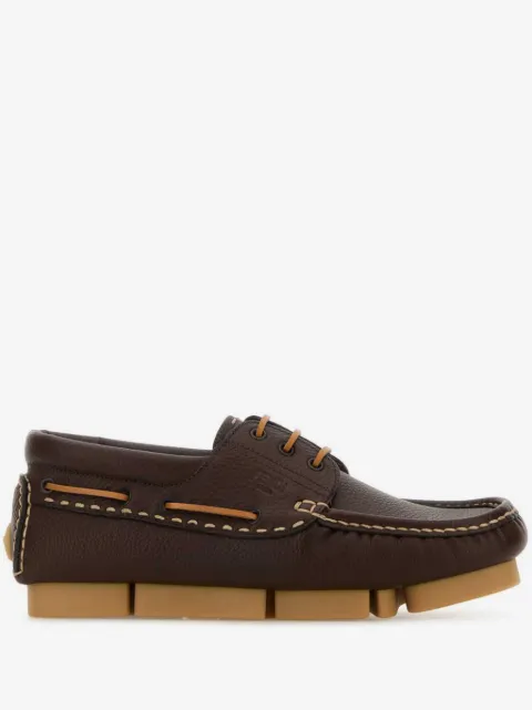 FENDI leather lace-up loafers