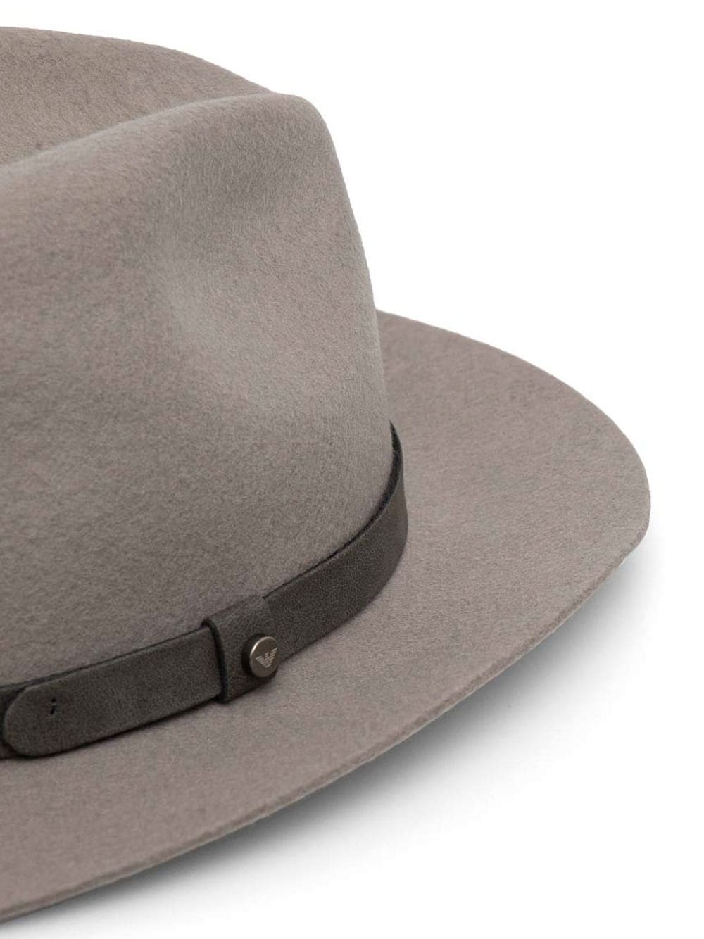 Emporio Armani Wollen fedora hoed - Grijs