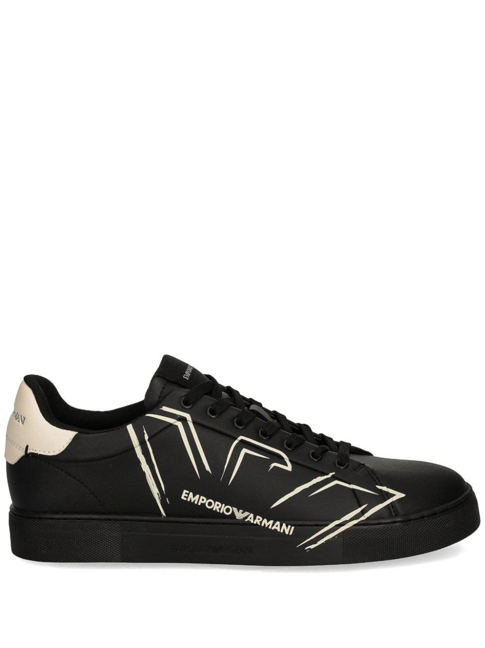 Emporio Armani logo-print sneakers Black