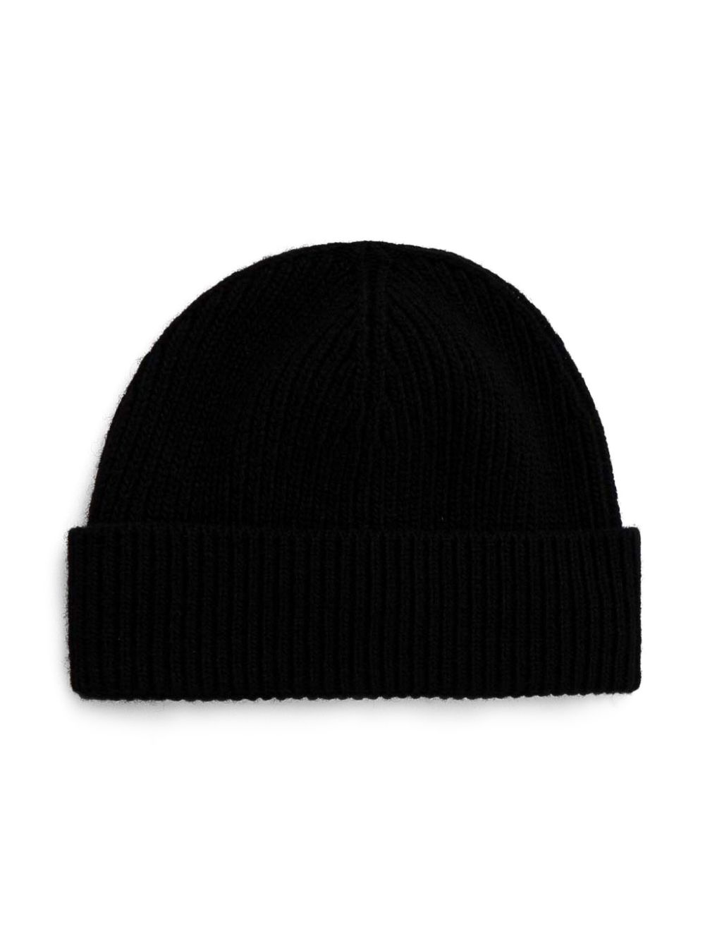 Emporio Armani logo beanie hat - Zwart