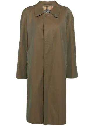 コート Burberry Coats Brown Burberry checked-detail Wrap Coat | Brown | FARFETCH