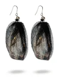 Undercover tulle crystal earrings - Black