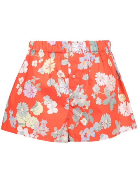 MERYLL ROGGE floral-print cotton shorts