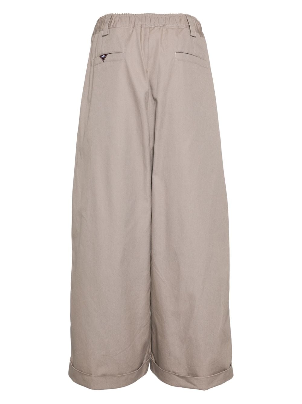 Shop Meryll Rogge Wide-leg Cotton Chinos In Neutrals