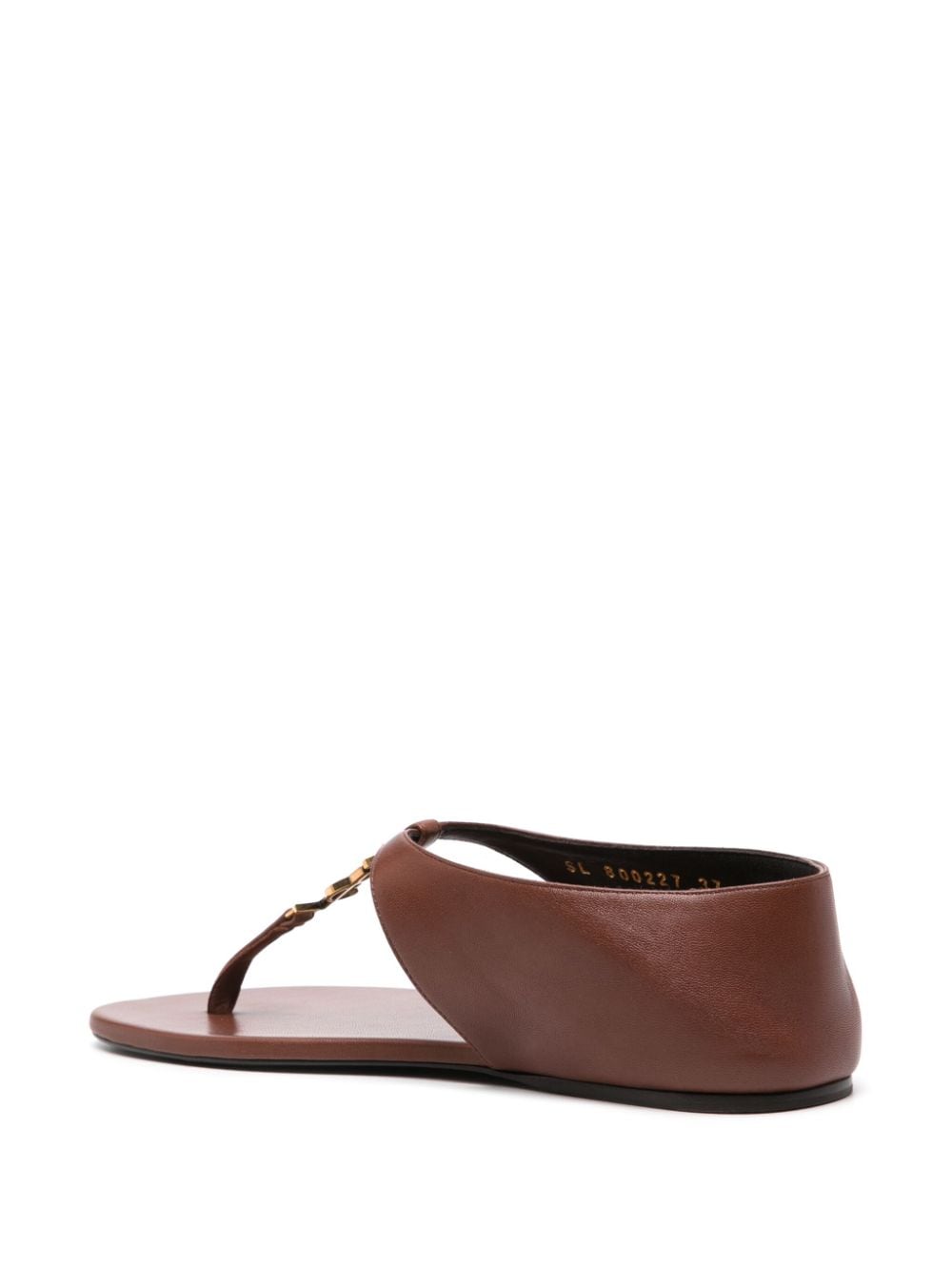 Shop Saint Laurent Cassandra Sandals In Brown