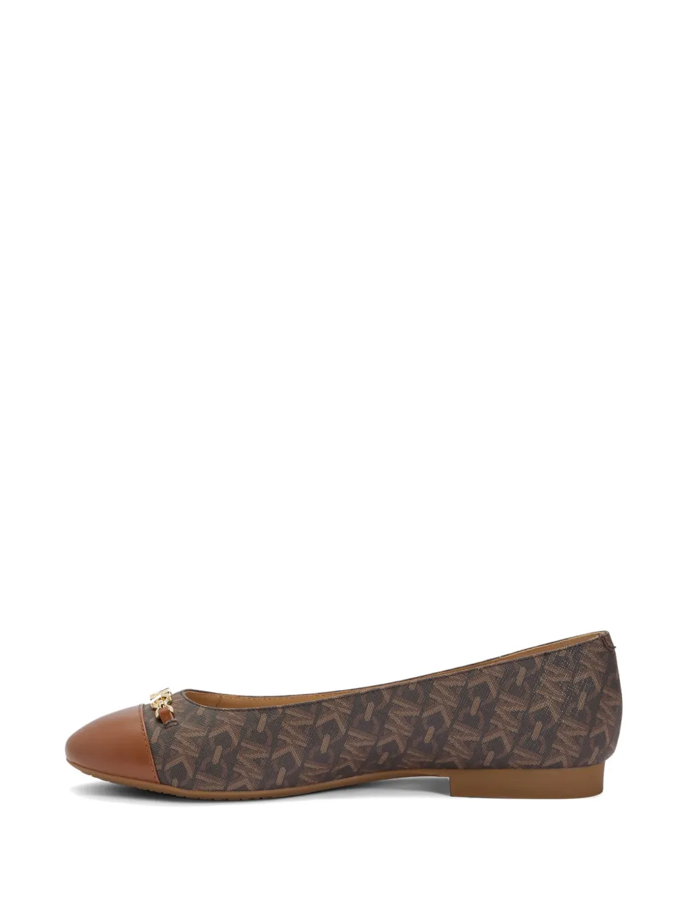 Michael Kors Rebecca Flex Empire ballerina's met monogram Bruin