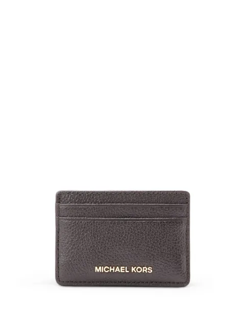 Michael Kors pebbled leather card holder