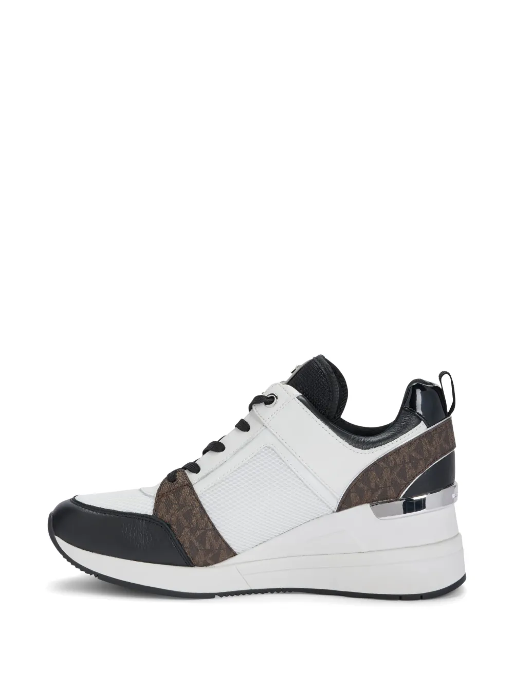 Michael Kors Georgia sneakers met sleehak Wit