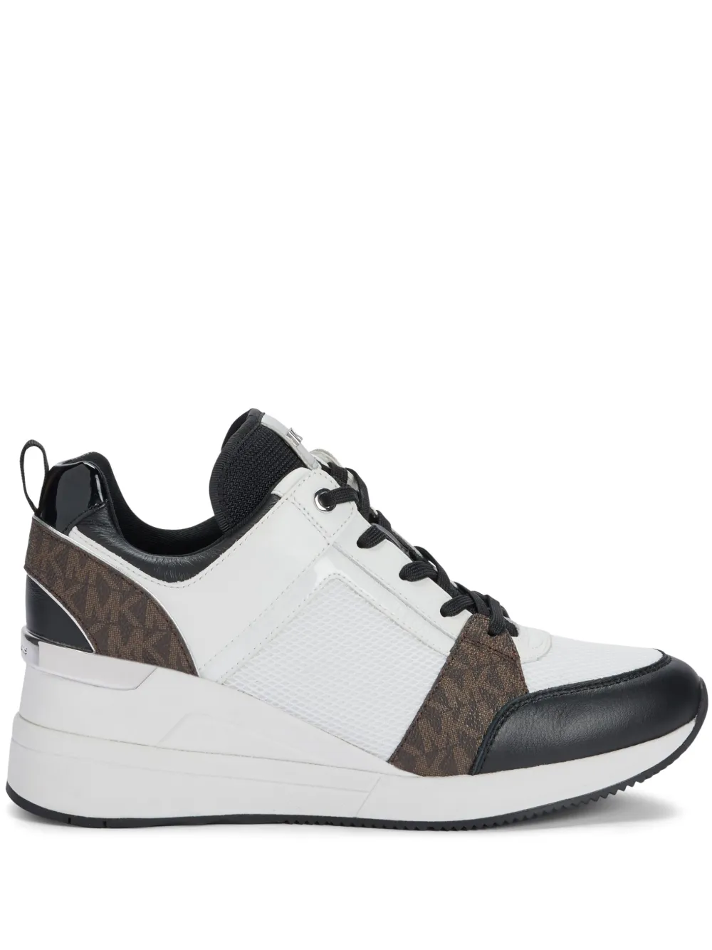 Michael Kors Georgia sneakers met sleehak Wit