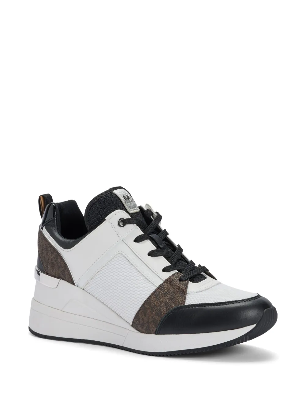 Michael Kors Georgia sneakers met sleehak Wit