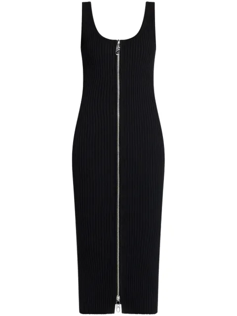 Michael Michael Kors robe courte nervurée à fermeture zippée