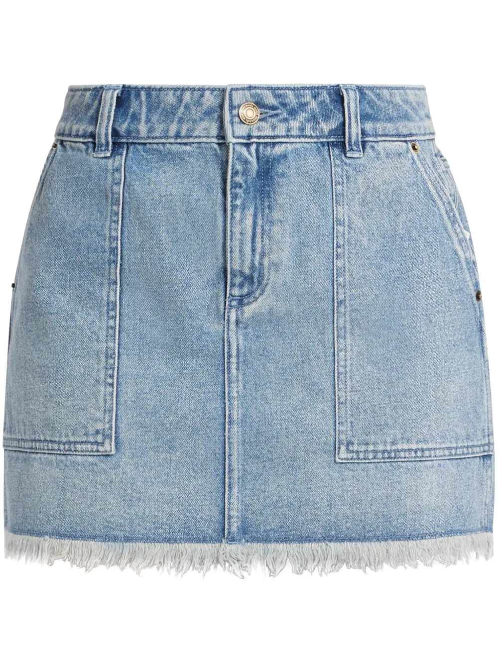 denim mini skirt