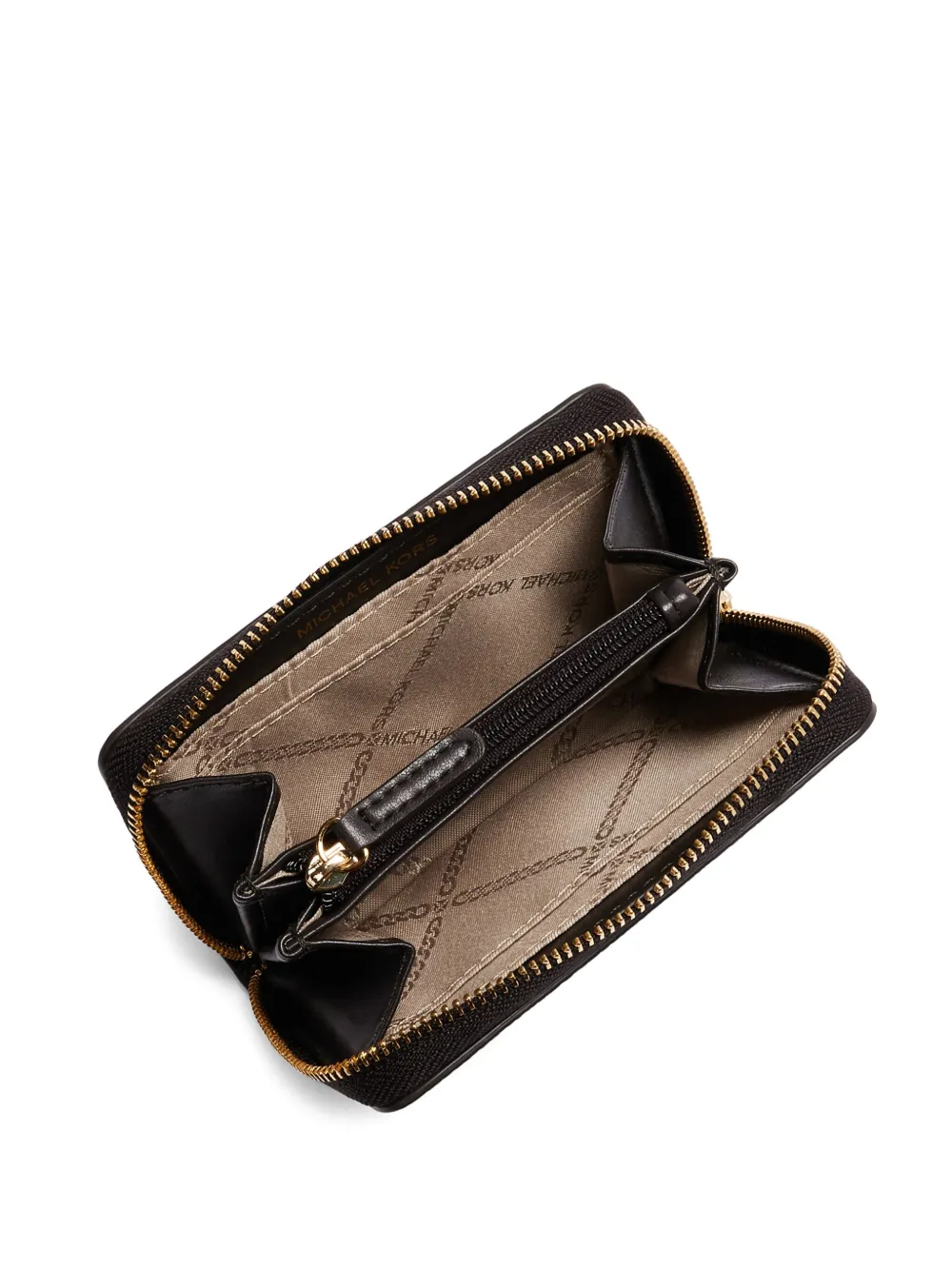 Michael Kors Jet Set logo portemonnee Bruin