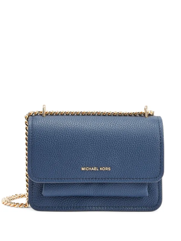 Michael Kors Claire Shoulder Bag Blue FARFETCH ZA