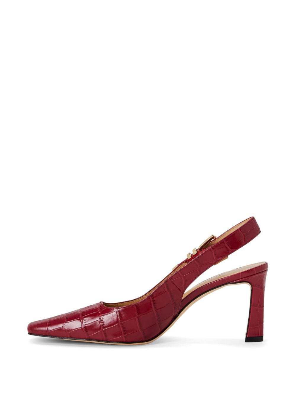 Shop Michael Kors 76mm Darrington Slingback Pumps In Red