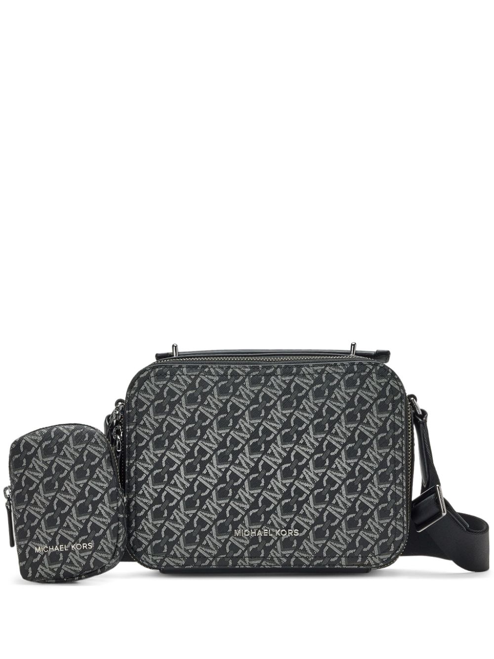 Michael Kors logo messenger bag - Black