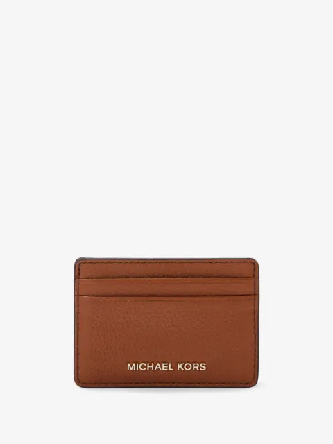 Michael Kors grained-leather card holder