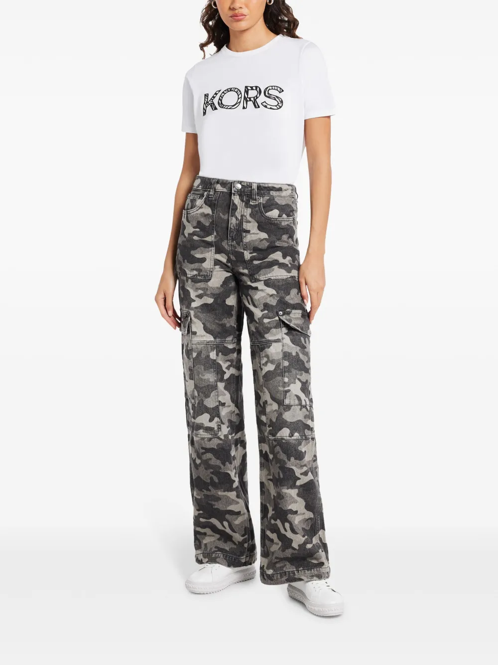 Michael Kors Jeans met camouflageprint - Grijs