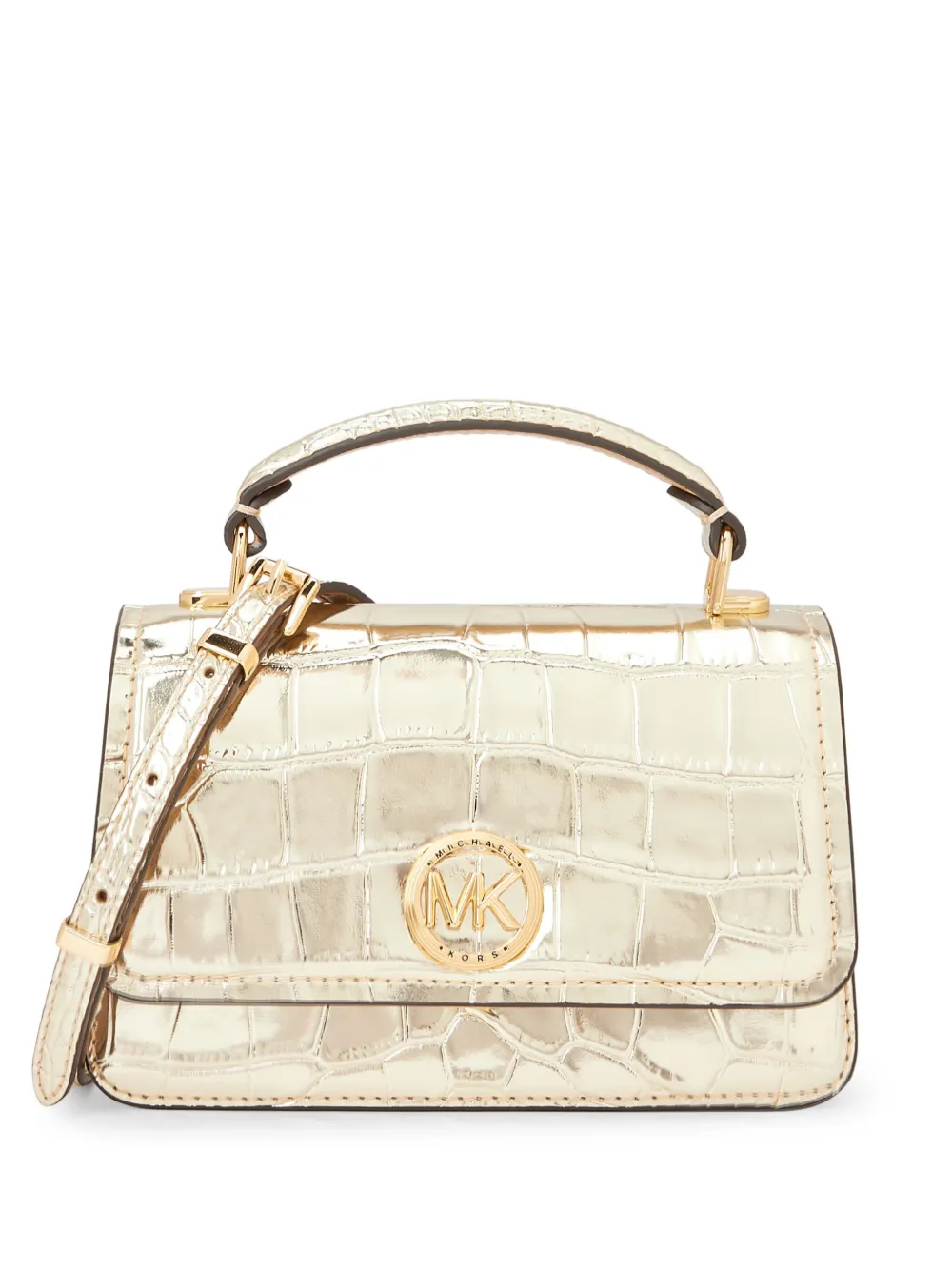 Michael Kors Delancey kleine crossbodytas Goud