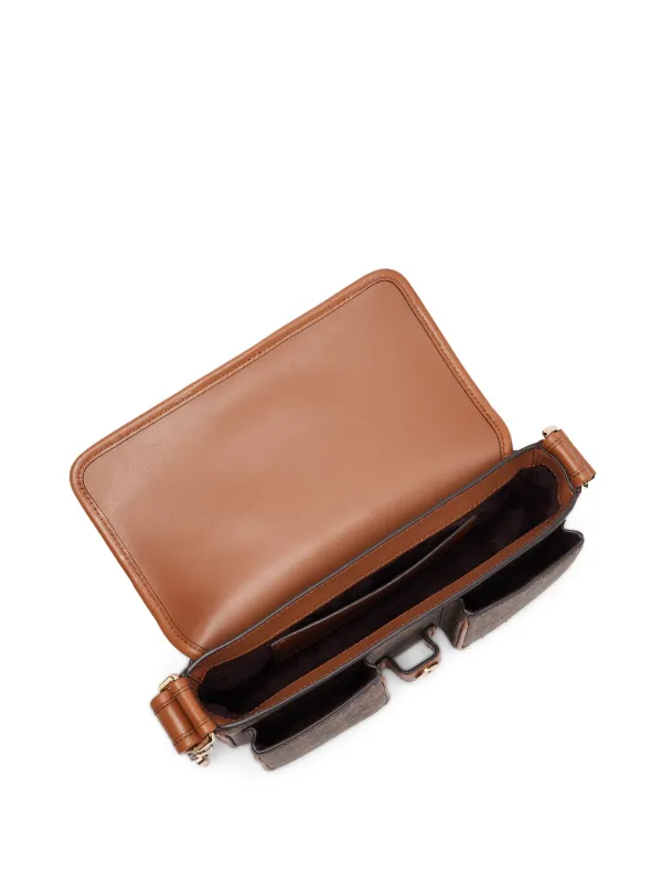 Michael Kors Bolsa De Ombro Colby Média | Marrom | FARFETCH BR
