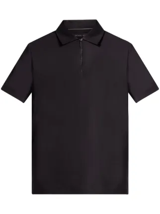 トップス KDG POLO LS SHIRT BLACK Michael Kors Camisa Polo Com Zíper | Preto | FARFETCH BR