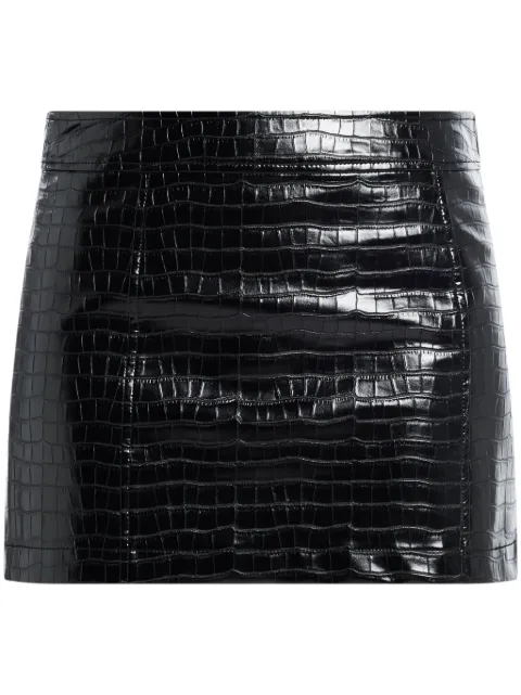 Michael Kors crocodile-effect mini skirt