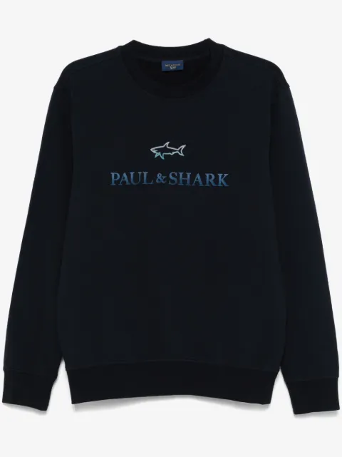 Paul & Shark flocked-logo sweater