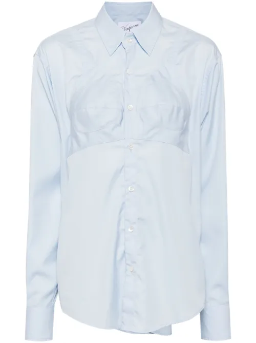Chemise en coton à détail de soutien-gorge - Vaquera - Modalova