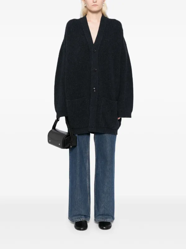 LEMAIRE Felted cardi-coat | Blue | FARFETCH