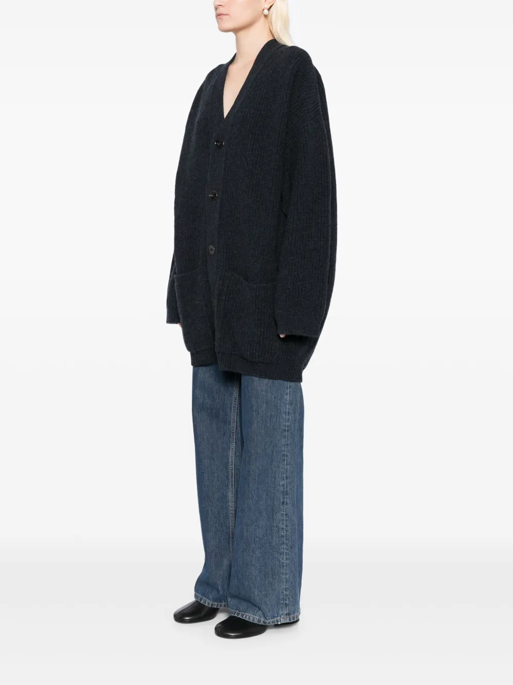 LEMAIRE Vilten vestjas Blauw