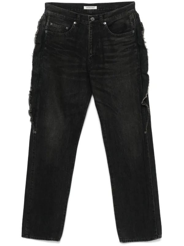 Undercover frayed-detailed Jeans | Black | FARFETCH