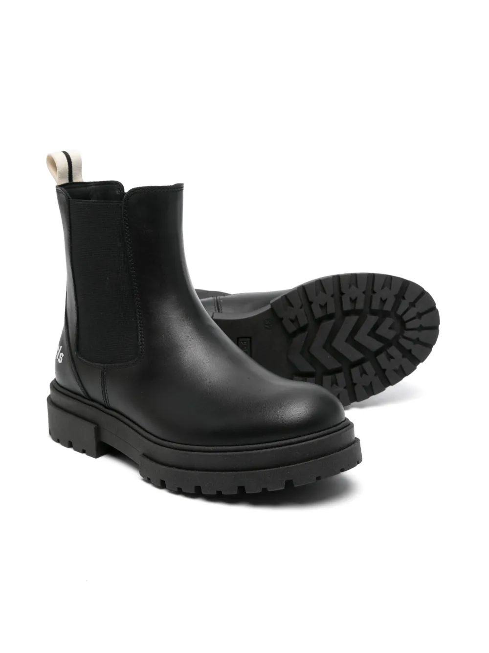 Palm Angels Kids Chelsea laarzen met logoprint - Zwart