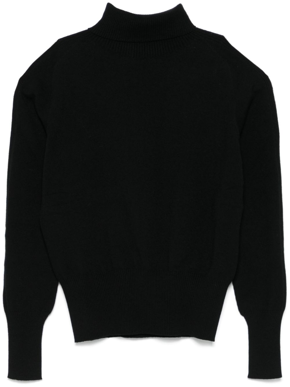 D.Exterior turtleneck sweater – Black