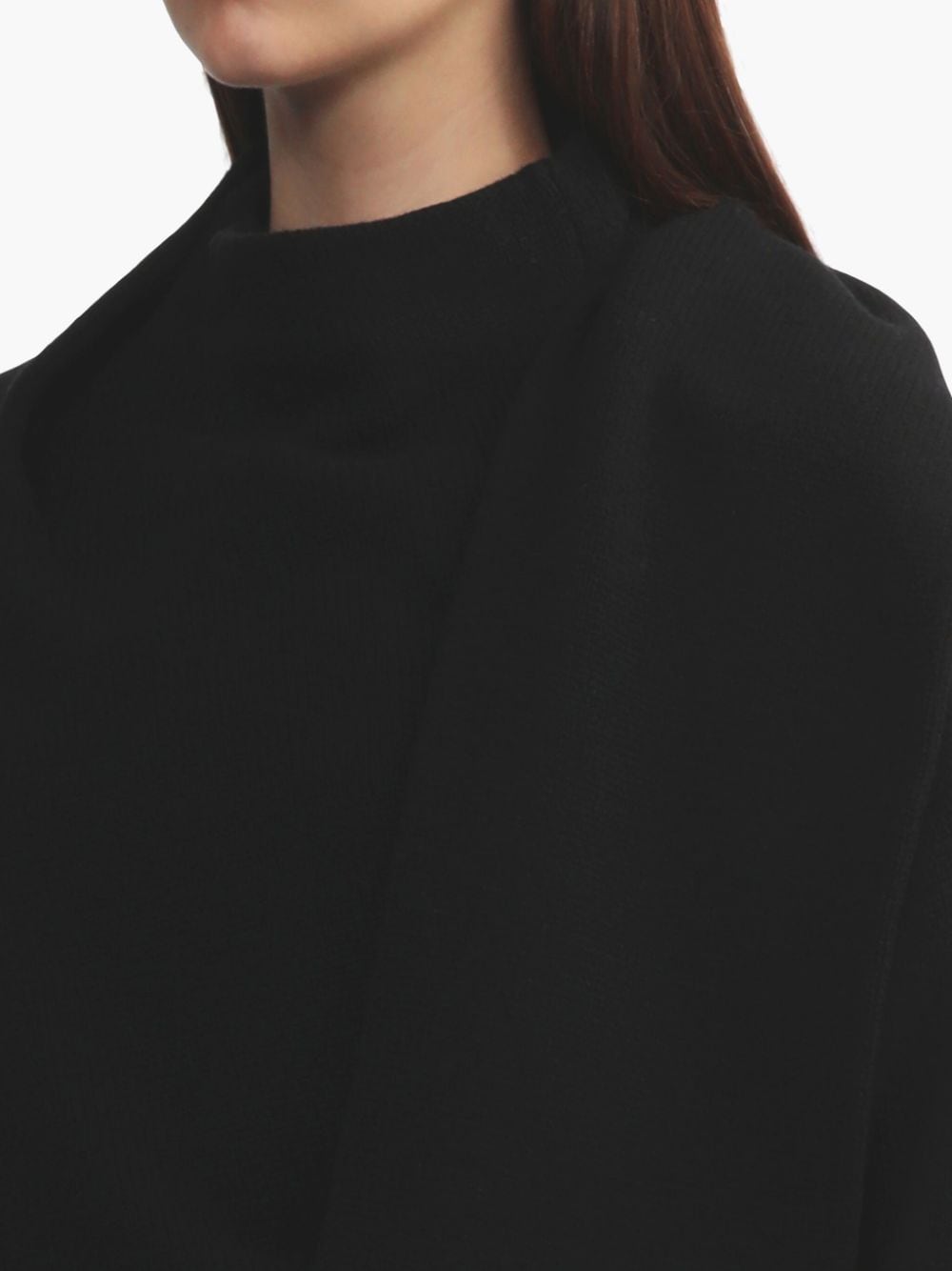 Shop Y's Scarf Cardi-coat In Black