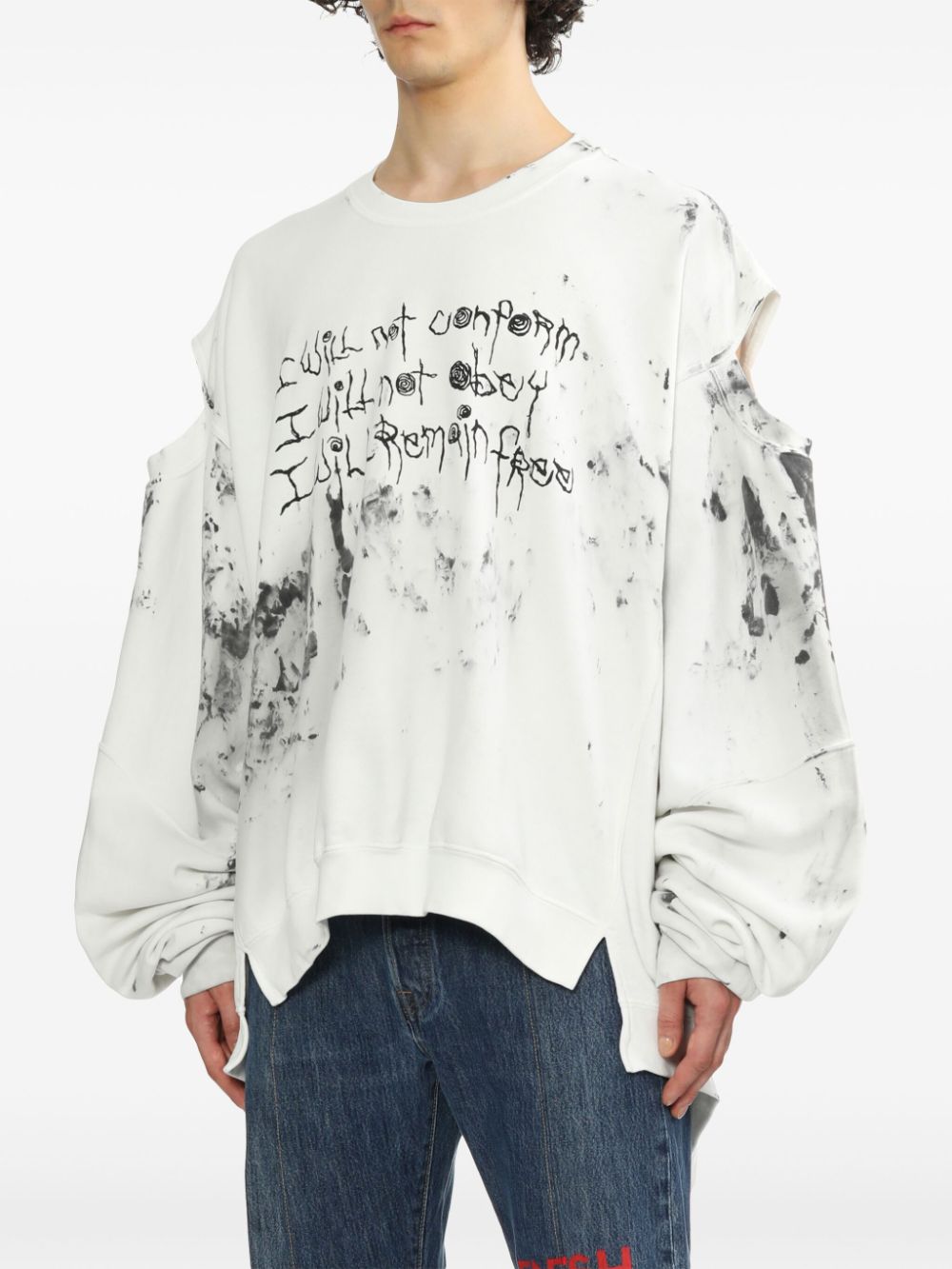 WESTFALL DISTRESSED-EFFECT SWEATSHIRT 