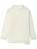 Y's exposed-seam jumper - White