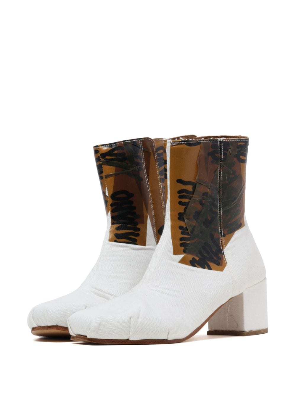 Shop Magliano Logo-print Boots In White