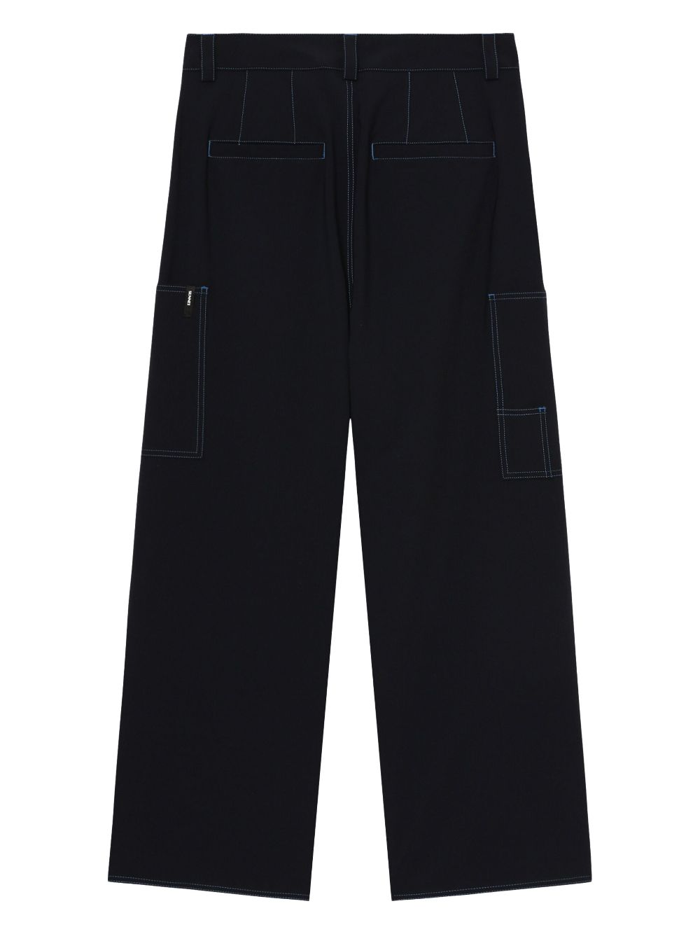 Marni contrast-stitching wide-leg trousers Women