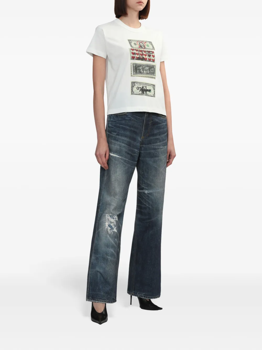 Vaquera T-shirt met grafische print - Wit