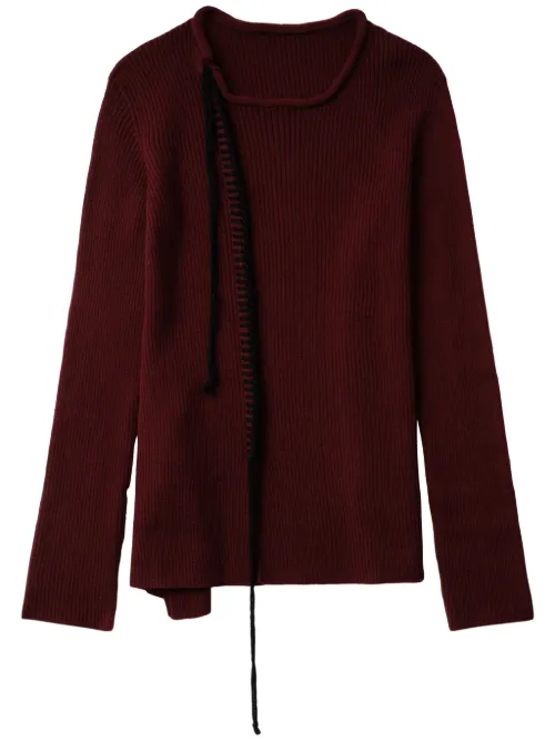 Pull en laine à coutures contrastantes - Y's - Modalova