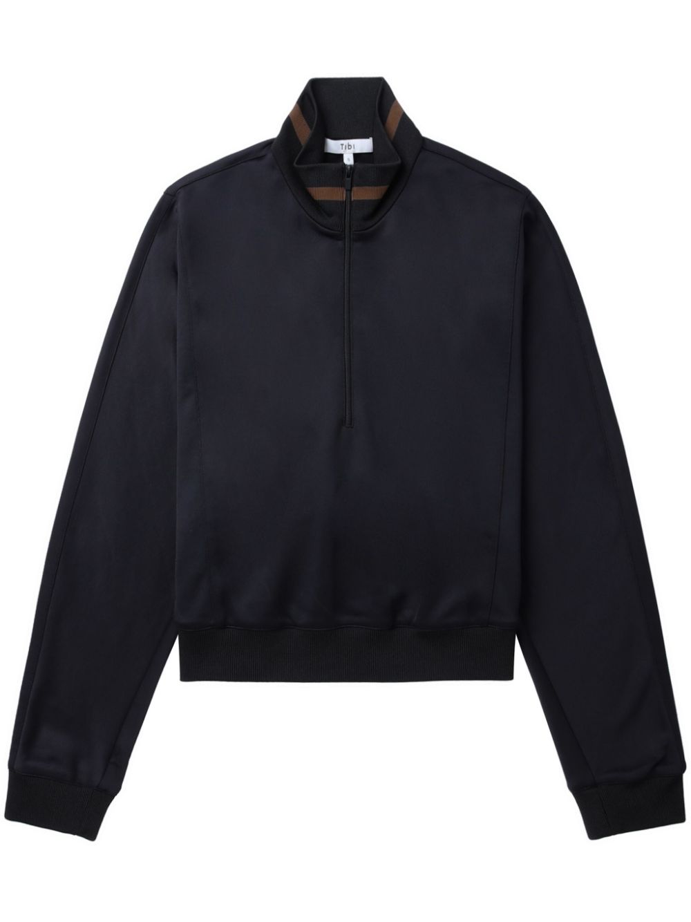 Tibi high-neck sweatshirt – Black