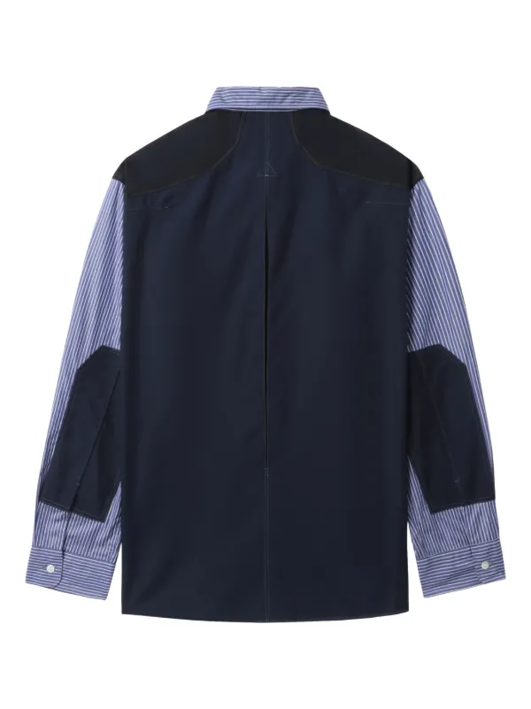 Junya Watanabe MAN ストライプ シャツ | ブルー | FARFETCH JP
