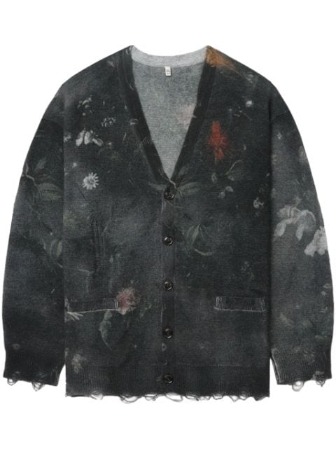 R13 distressed cashmere cardigan