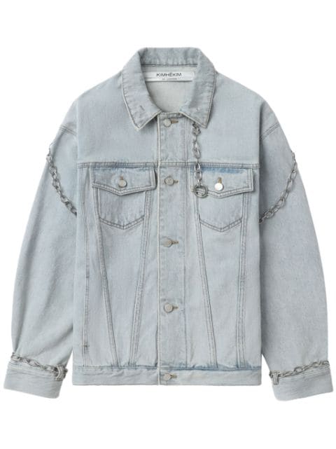 Kimhekim chain-link detailing denim jacket 