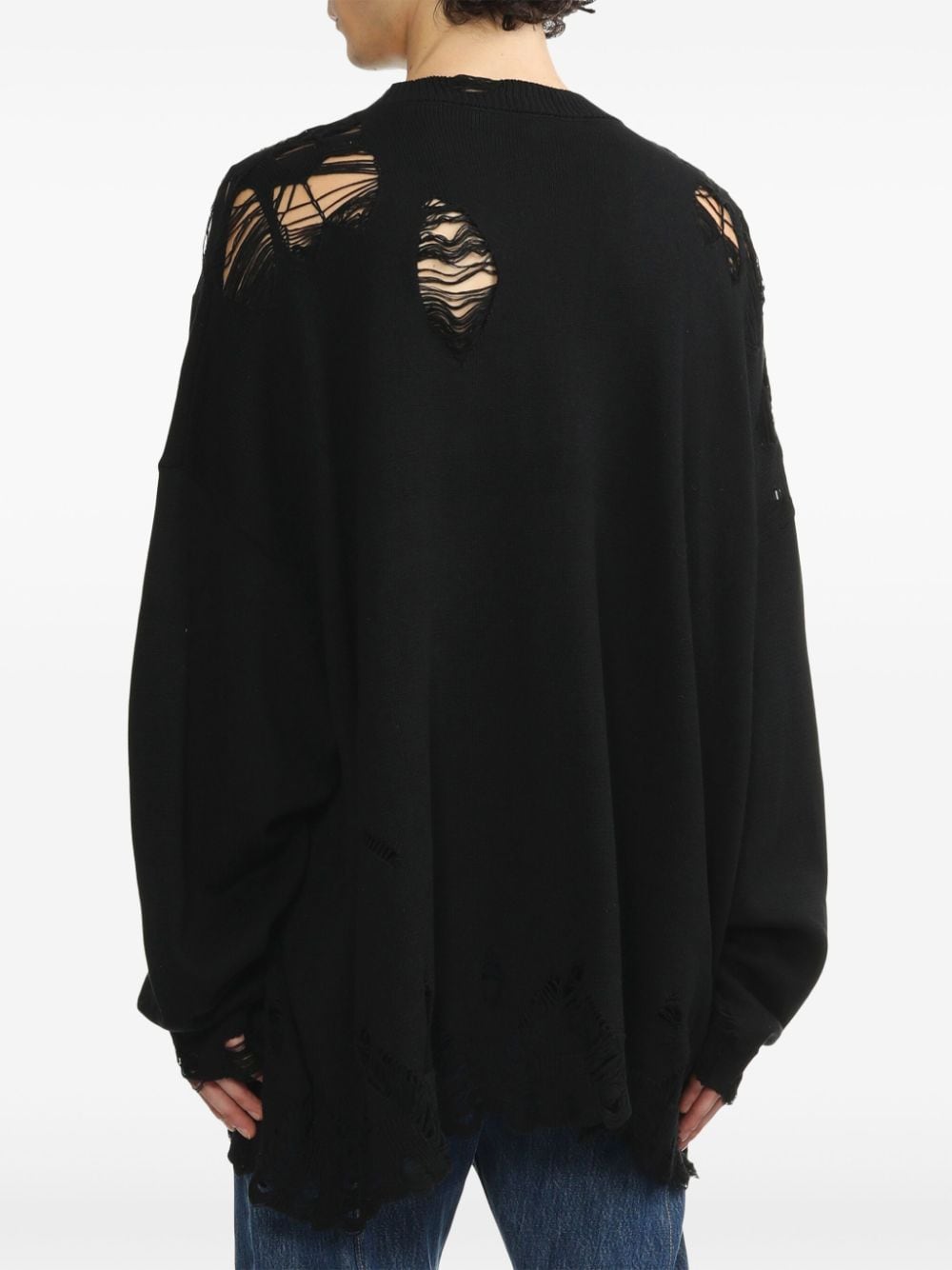 Shop Westfall Distressed-effect Jumper In Black