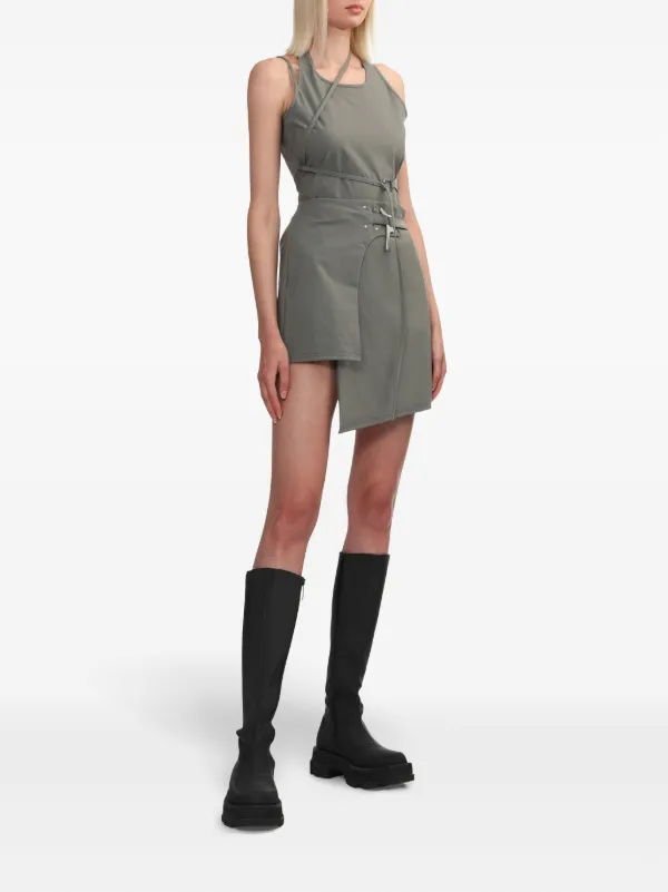 HELIOT EMIL Asymmetric Wrap Skirt | Green | FARFETCH HELIOT EMIL Asymmetric Wrap Skirt | Green | FARFETCH