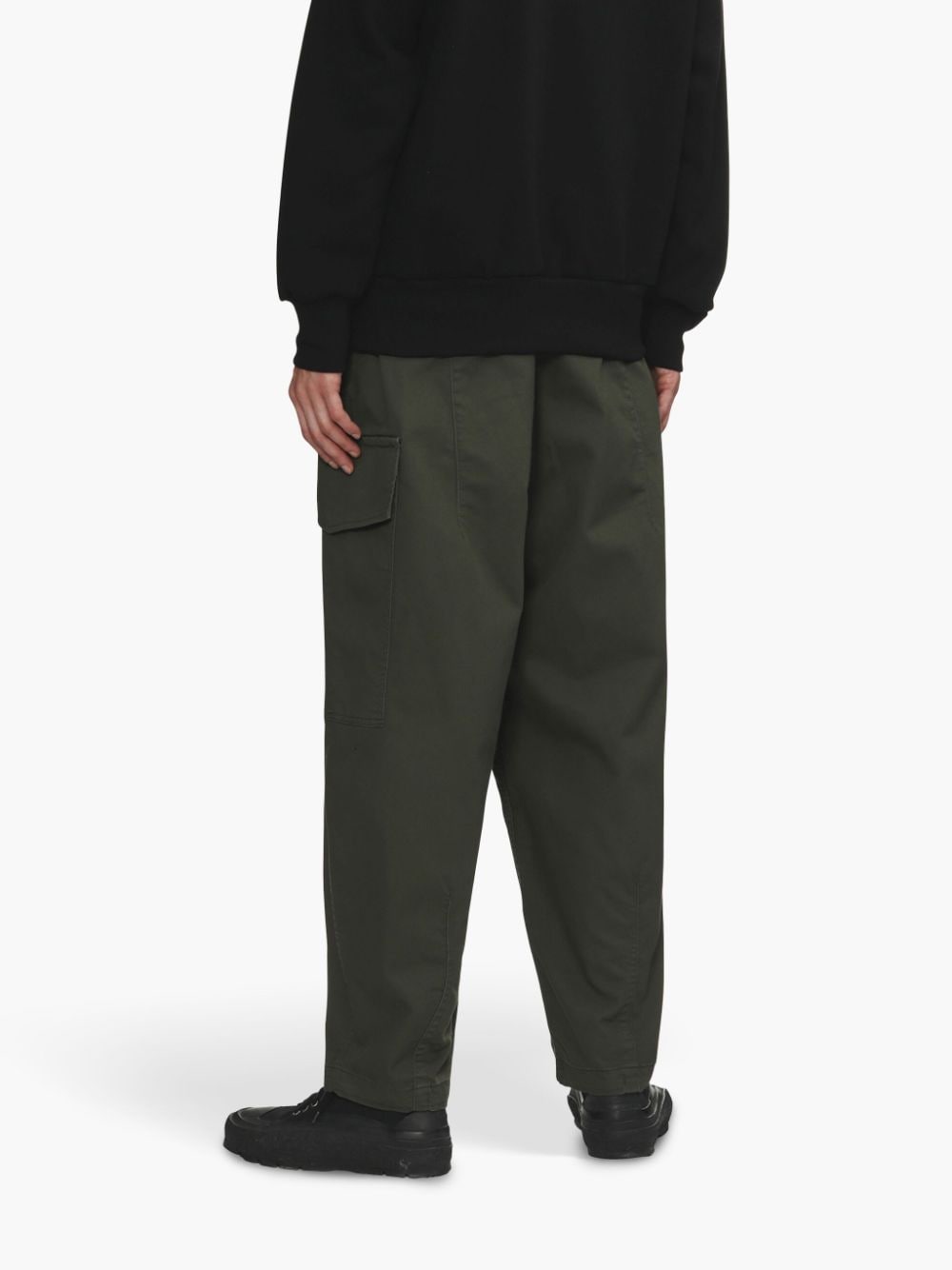 Shop Comme Des Garçons Homme Deux Tapered Cargo Trousers In Green