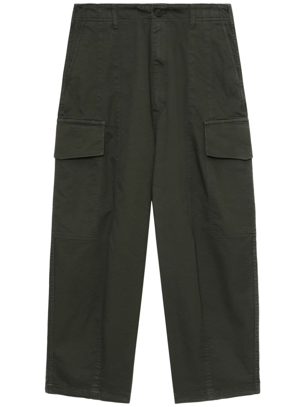 Shop Comme Des Garçons Homme Deux Tapered Cargo Trousers In Green