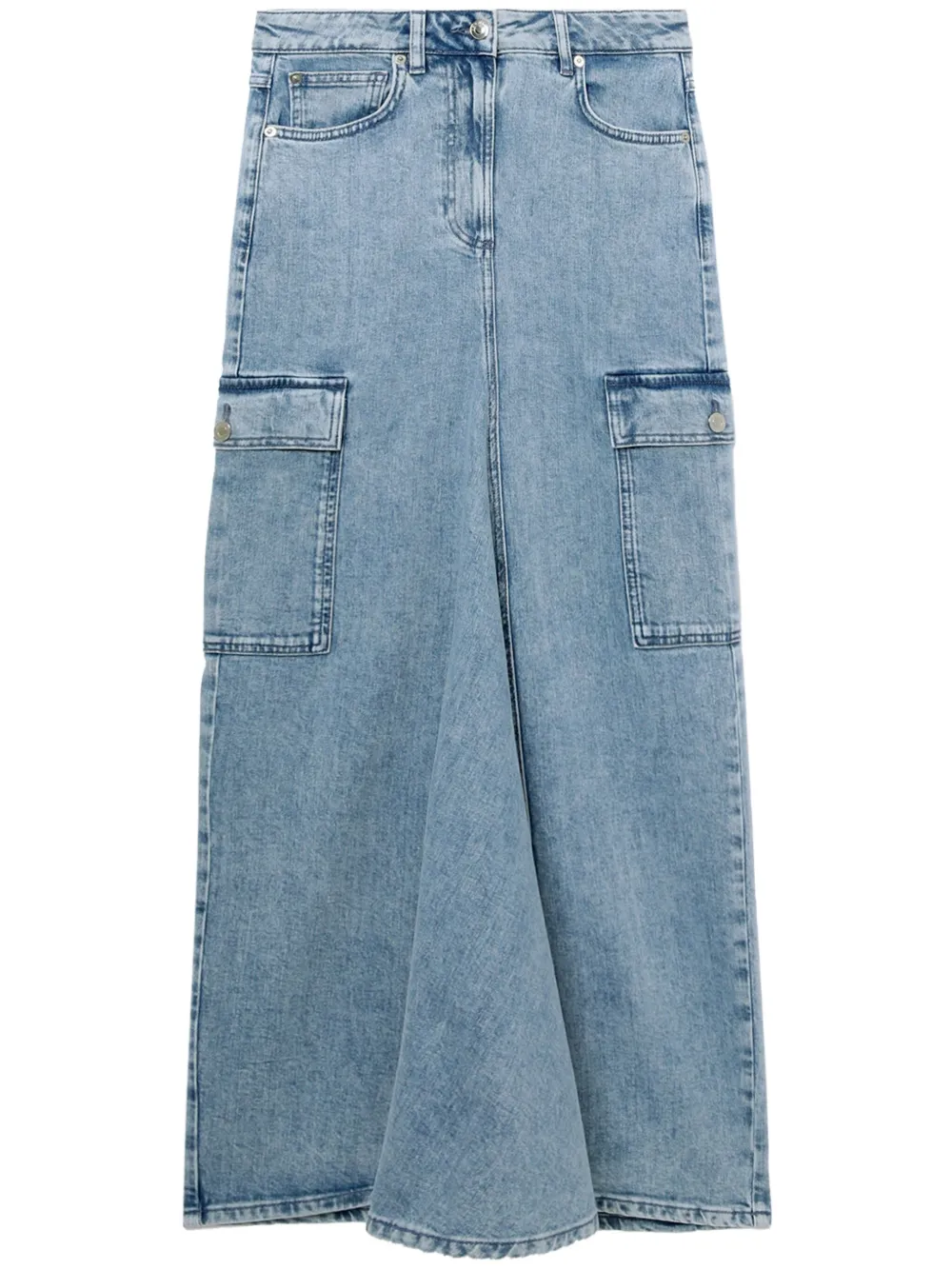 IRO Denim maxi-rok Blauw