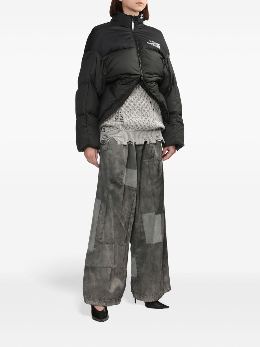 Maison MIHARA YASUHIRO Cropped donsjack - Zwart